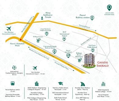 Dubey Group Dubey Gayatri Emerald Map Karanjade Navi Mumbai Location Map