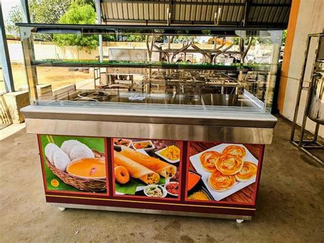 Stainless Steel Chaat Display Counter At Rs 40000 Piece Chat Display