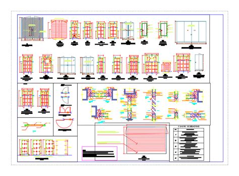 Detalle De Puertas Y Ventanas En Autocad Librer A Cad