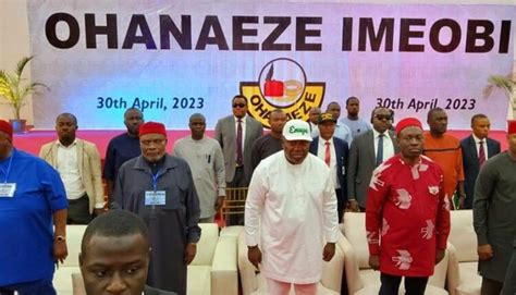 Igbo Leaders Meet In Enugu Inaugurate Iwuanyanwu New Ohanaeze Ndigbo