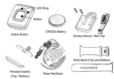 Ecolink WST 132 Wearable Action Button User Manual