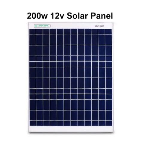 200 W Polycrystalline Solar Panel Max System Voltage 1000 Vdc Volt V