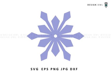 Snowflake Svg Clipart Graphic By Design Owl · Creative Fabrica