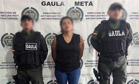 Capturada por extorsión en Villavicencio Policía Nacional de Colombia