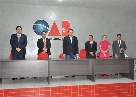 Oab Inaugura Reforma Da Subse O De Gua Branca Advogados De Amarante