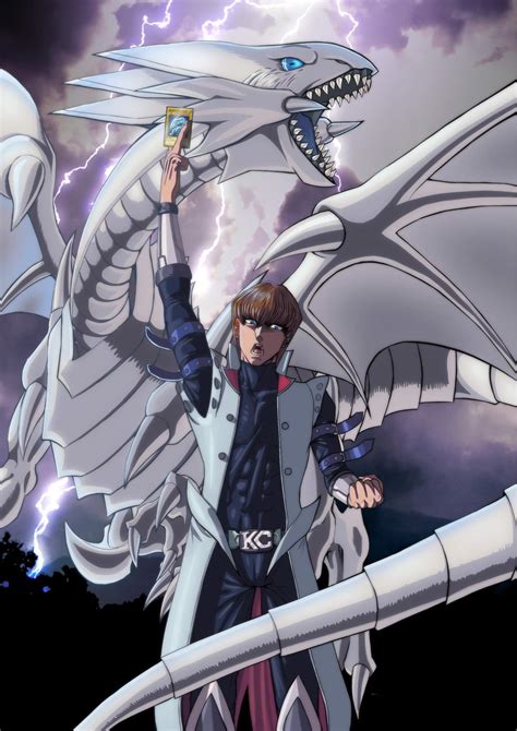 Seto Kaiba And Blue Eyes White Dragon