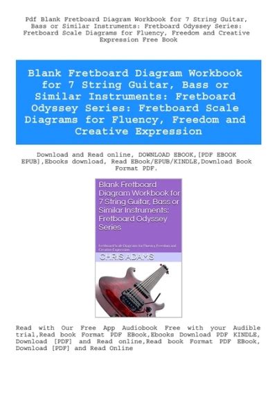 Pdf Blank Fretboard Diagram Workbook For String Guitar Bass Or