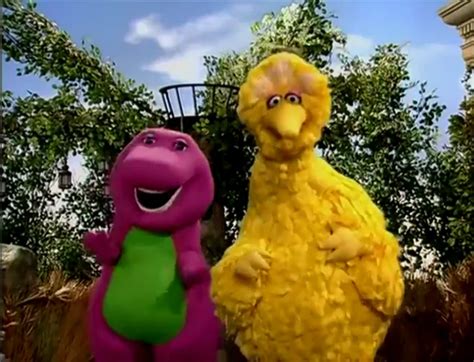 Barney And Big Bird By Barneyisfridays101 On Deviantart