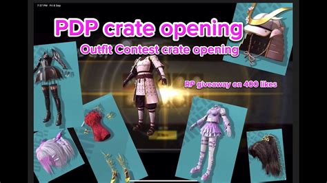 New PDP Crate Opening Outfit Contest Crate Opening Lucky Crate