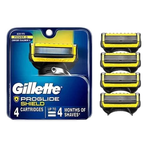 Gillette Proglide Cartuchos Recarga Lâmina De Barbear Pack 4 Submarino