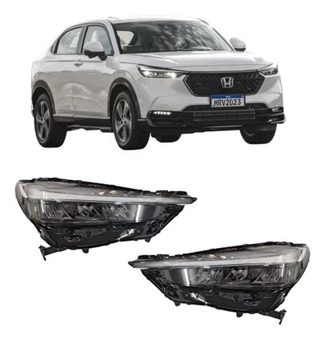 Par Farol Led Honda Hrv 2023 À 2024 Original Preto Parcelamento sem juros