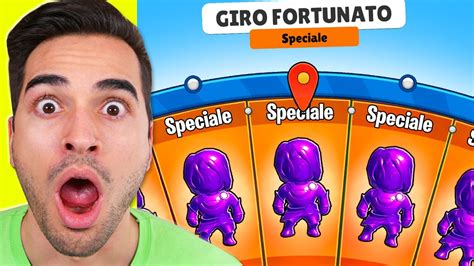 Giro La Nuova Ruota Delle Skin Speciali Su Stumble Guys Youtube