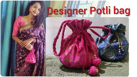 How To Make Beautiful Potli Bag Ii Diy Potli Batua Bag Ii Easy