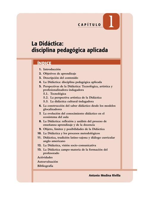 PDF La Didáctica disciplina pedagógica aplicadapearsonespana blob