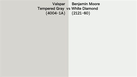 Valspar Tempered Gray 4004 1a Vs Benjamin Moore White Diamond 2121