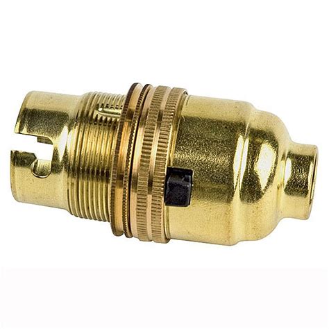 Brass Switched Lamp Holder Inch Thread El P Bayonet Bulbs Ray