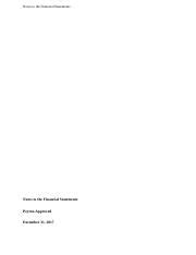 Notes To The Financial Statements Milestone 3 Docx Notes To The