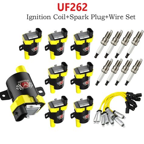 Pcs Uf Ignition Coils Spark Plug Wire Set Compatible With Chevy