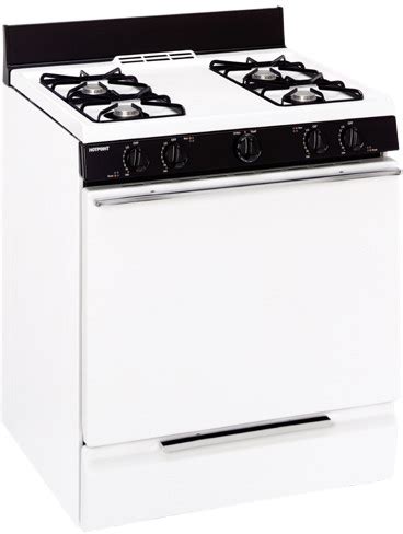 Hotpoint Rgb Pehwh Inch Freestanding Gas Range With Open Burners