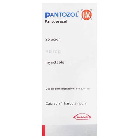 Pantoprazol Pantozol Iv 40 Mg 10 Ml Solución Inyectable Bodega