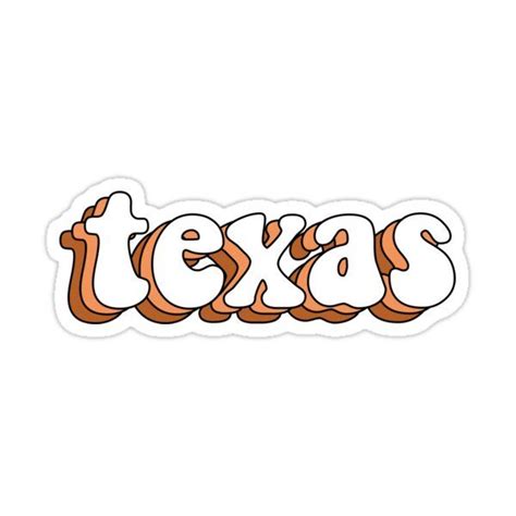 Texas Sticker By Gineliz Molina In 2021 Texas Stickers Cute Stickers