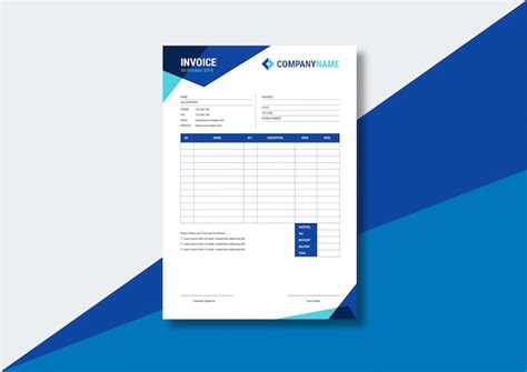 Premium Vector Modern Technology Invoice Template