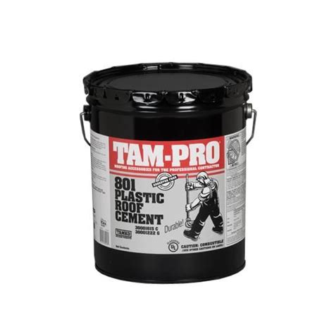 Tam Pro 801 Plastic Roof Cement 5 Gallon Pail