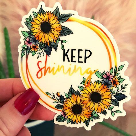 9 Sunflower Stickers ideas in 2020 | sunflower design, plant lover ...