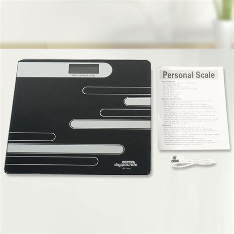 Taffware Digipounds Timbangan Badan Digital Scale Rechargeable Kg