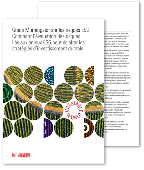 Guide Morningstar Sur Les Risques Esg Morningstar