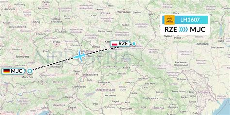 LH1607 Flight Status Lufthansa Rzeszow To Munich DLH1607