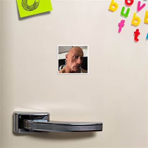 "Dwayne The Rock Johnson eyebrow raise meme" Magnet for Sale by YKatire ...