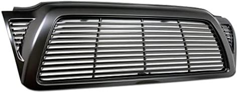 Amazon Matte Black Horizontal Front Hood Bumper Grill Grille Guard