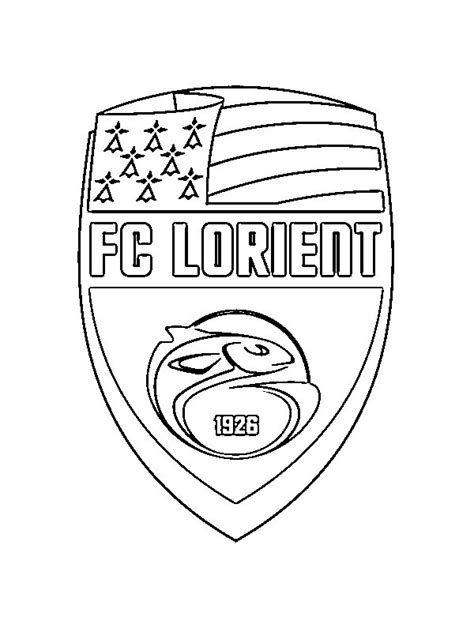 Image à colorier FC Lorient topcoloriages fr