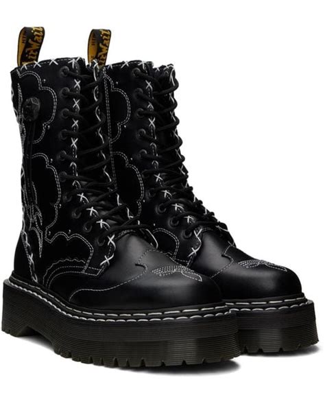 Dr Martens Jadon Hi Gothic Americana Platform Boots In Black Lyst