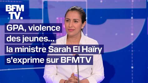 GPA violence des jeunes l interview intégrale de la ministre Sarah El