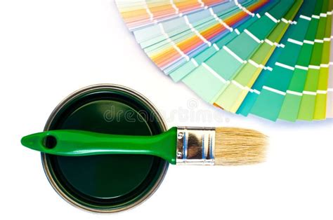 Green paint and swatch. stock photo. Image of paint, abstract - 34143208