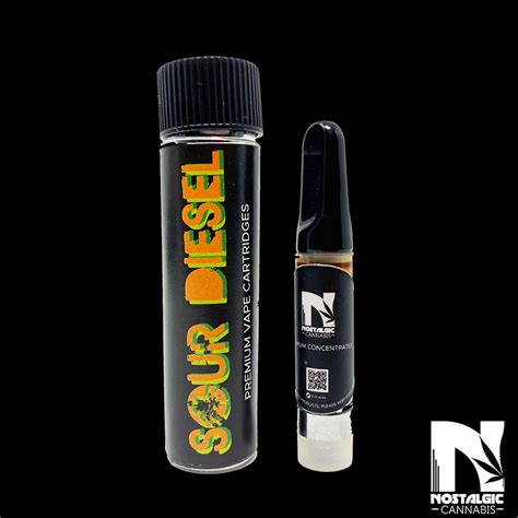 Nostalgic Cannabis Sour Diesel Vape Cartridge Dnmn