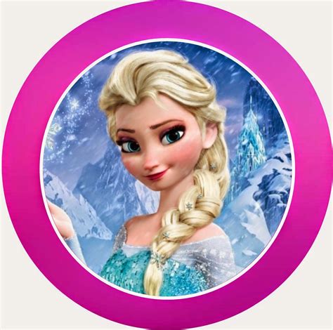 Kit De Frozen Con Orilla Fucsia Para Imprimir Gratis Ideas Y