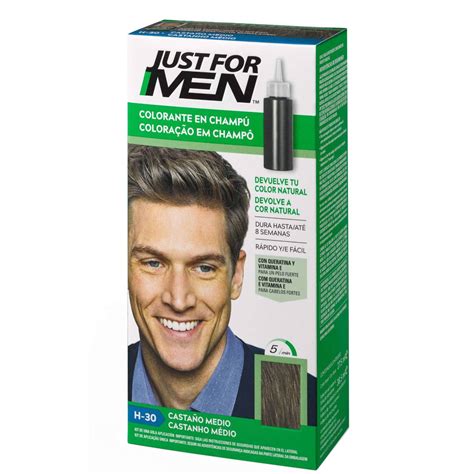 Coloração Homem Temporária Para Cabelo Castanho Médio Just For Men Continente Online