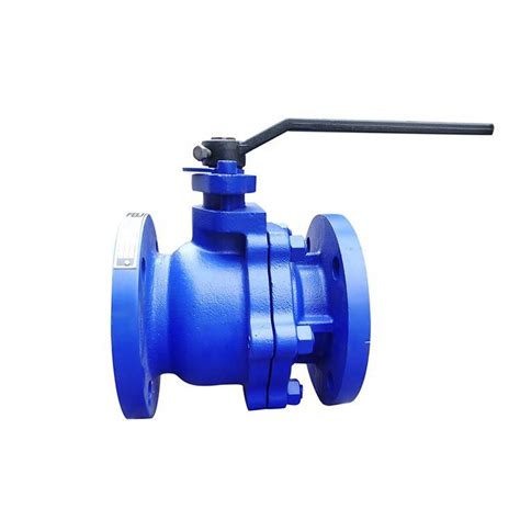 Din3357 Ductile Iron 2 Piece Flanged Ball Valve With Mounting Pad For Piping System Ball Valve