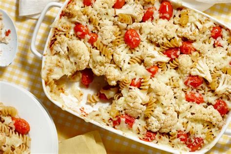 Roasted Tomato And Cauliflower Pasta Bake Canadian Goodness