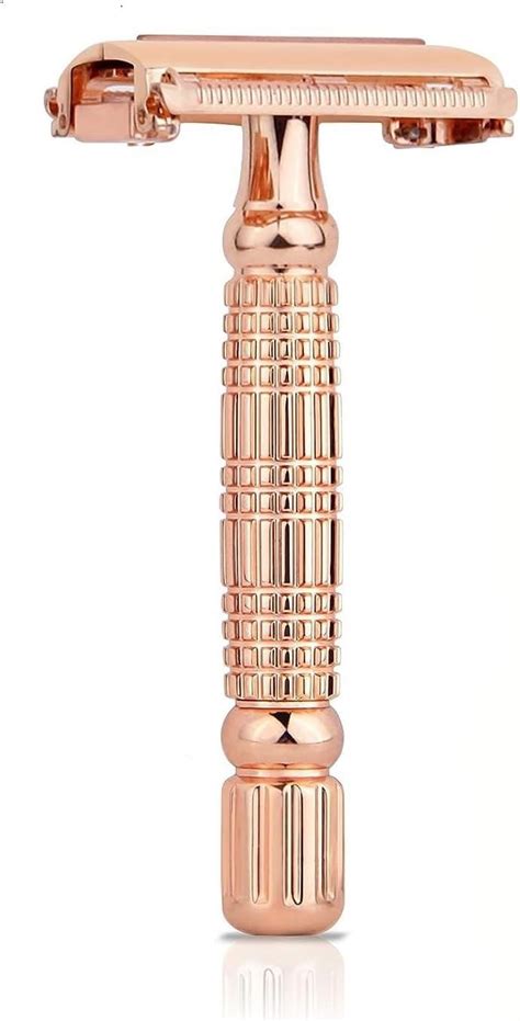 Kanzy Butterfly Rose Gold Safety Razor For Women Men Double Edge