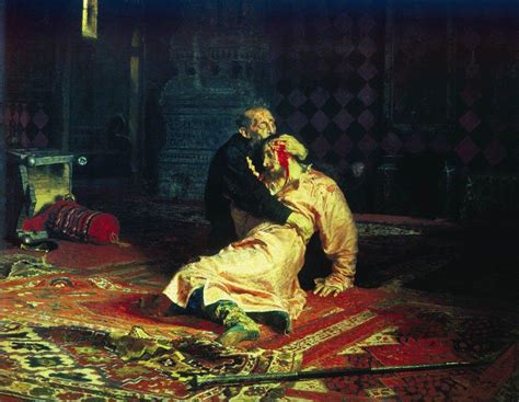 Ivan The Terrible And His Son Ivan On November Ilya Repin