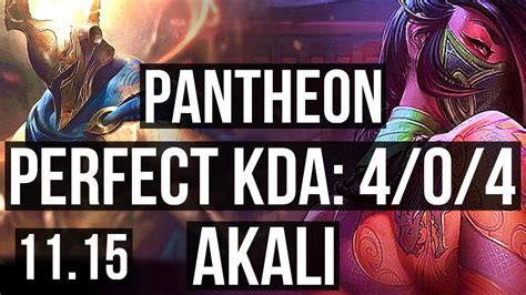 PANTHEON Vs AKALI TOP 4 0 4 1900 Games 2 1M Mastery EUW Master