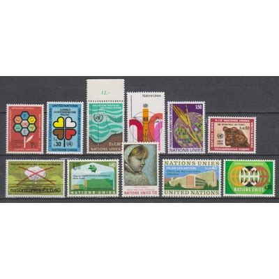 Nations Unies S Lection De Timbres Neufs Cote Monde