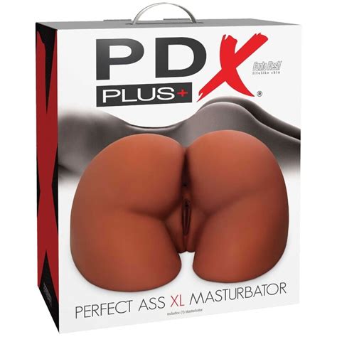 PDX PLUS MASTURBADOR PERFECT ASS XL DUPLA ENTRADA MARROM Cempoder