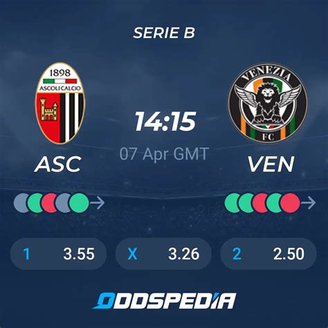 Ascoli Vs Venezia Fc Predictions Odds Live Score Stats