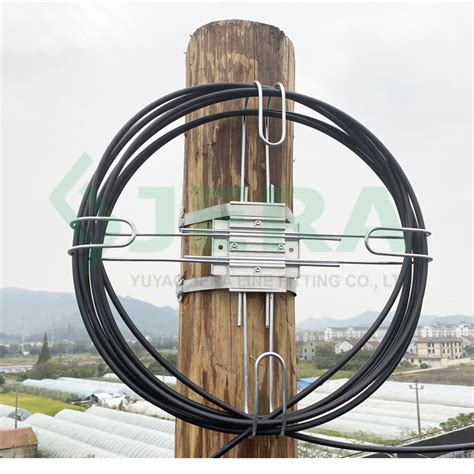 fiber optic cable coiling bracket yk