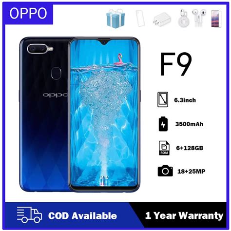 Oppo F9 8gb Ram 256gb Rom Smartphone 100 Original Brand New 6 3 Inch Full Screen Cellphone